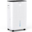 Waykar 150 Pint 7,000 Sq.Ft Dehumidifier for Basement & Home, Large Room, Smart Compressor Dehumidifier with Drain Hose & Tank for Commercial, 30%-80% Humidity Control, 92° Auto Swing, Auto Defrost.