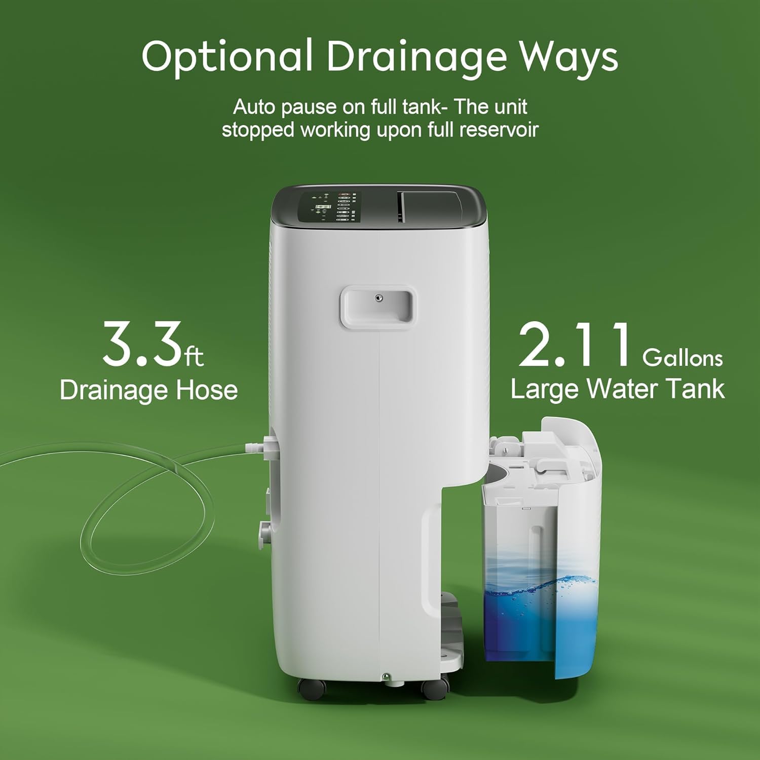 Waykar 150 Pint 7,000 Sq.Ft Dehumidifier for Basement & Home, Large Room, Smart Compressor Dehumidifier with Drain Hose & Tank for Commercial, 30%-80% Humidity Control, 92° Auto Swing, Auto Defrost. Waykar 150 Pint 7,000 Sq.Ft Dehumidifier for Basement & Home, Large Room, Smart Compressor Dehumidifier with Drain Hose & Tank for Commercial, 30%-80% Humidity Control, 92° Auto Swing, Auto Defrost.
