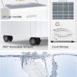 Waykar 5000 Sq.Ft Energy Star Dehumidifier for Basement & Home, 80 Pint/Day with Drain Hose & Tank, Ultra Quiet (40 dB), Smart Auto Comfort Mode