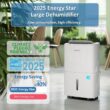 Waykar 150 Pints 2025 Energy Star Dehumidifier with Pump for Spaces up to 7,000 Sq. Ft. at Commercial and Industrial Large Room, Warehouse, Home, Basement, with Drain Hose, Auto Defrost, Self-Drying