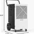 Waykar 155 Pints Commercial Dehumidifier with Pump, Drain Hose and Washable Filter Space up to 8000 Sq. Ft, for Basements, Industrial or Commercial Spaces - 5 Year Quality Coverage