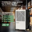 Waykar 216 Pints Commercial Dehumidifier with Pump, Drain Hose and Washable Filter Space up to 8500 Sq. Ft, for Basements, Industrial or Commercial Spaces and Flood Restoration - 5 Years Warranty
