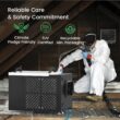 Waykar 216 Pint Crawl Space Dehumidifier with Pump & Drain Hose for Basements, Commercial & Water Damage Spaces up to 8000 Sq. Ft., Compact, Strong Dehumidification, 5-Year Quality Coverage