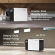 Waykar 216 Pint Crawl Space Dehumidifier with Pump & Drain Hose for Basements, Commercial & Water Damage Spaces up to 8000 Sq. Ft., Compact, Strong Dehumidification, 5-Year Quality Coverage
