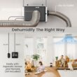 Waykar 216 Pints Crawl Space Dehumidifier with Pump, Remote Control & Dual Duct, HVAC Commercial Dehumidifier for Basement, Whole House & Water Damage, 8000 Sq. Ft, 10-90% RH - 5-Year Quality Coverage
