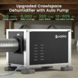 Waykar 216 Pints Crawl Space Dehumidifier with Pump, Remote Control & Dual Duct, HVAC Commercial Dehumidifier for Basement, Whole House & Water Damage, 8000 Sq. Ft, 10-90% RH - 5-Year Quality Coverage