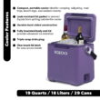 Igloo Tag-a-Long Too Highrise 19 QT Hard-Sided Cooler, Dusted Grape