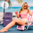 Igloo Tag-a-Long Too Highrise 19 QT Hard-Sided Cooler, Dusted Grape
