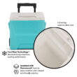 Igloo 16 QT Laguna Hard Side Ice Chest Cooler with Wheels, Aqua Blue