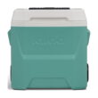 Igloo 16 QT Laguna Hard Side Ice Chest Cooler with Wheels, Teal Blue