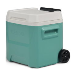 Igloo 16 QT Laguna Hard Side Ice Chest Cooler with Wheels, Teal Blue
