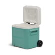 Igloo 16 QT Laguna Hard Side Ice Chest Cooler with Wheels, Teal Blue