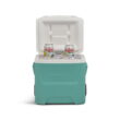Igloo 16 QT Laguna Hard Side Ice Chest Cooler with Wheels, Teal Blue