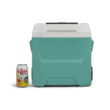 Igloo 16 QT Laguna Hard Side Ice Chest Cooler with Wheels, Teal Blue
