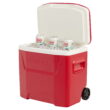 The University of Ohio State Buckeyes 28 QT Laguna Soft Top Wheeled Cooler by Igloo, Red