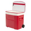 The University of Ohio State Buckeyes 28 QT Laguna Soft Top Wheeled Cooler by Igloo, Red