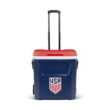 Igloo x USSF 60 QT Laguna Ice Chest Cooler with Wheels, US Soccer Rolling Cooler for Games and Practices, Red White and Blue