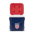 Igloo x USSF 60 QT Laguna Ice Chest Cooler with Wheels, US Soccer Rolling Cooler for Games and Practices, Red White and Blue