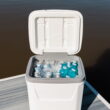 Igloo 60 QT Marine Ice Chest Cooler with Wheels, White