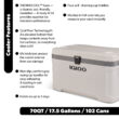 Igloo 70 Qt Latitude Marine Ultra, White and Moonscape Igloo 70 Qt Latitude Marine Ultra, White and Moonscape