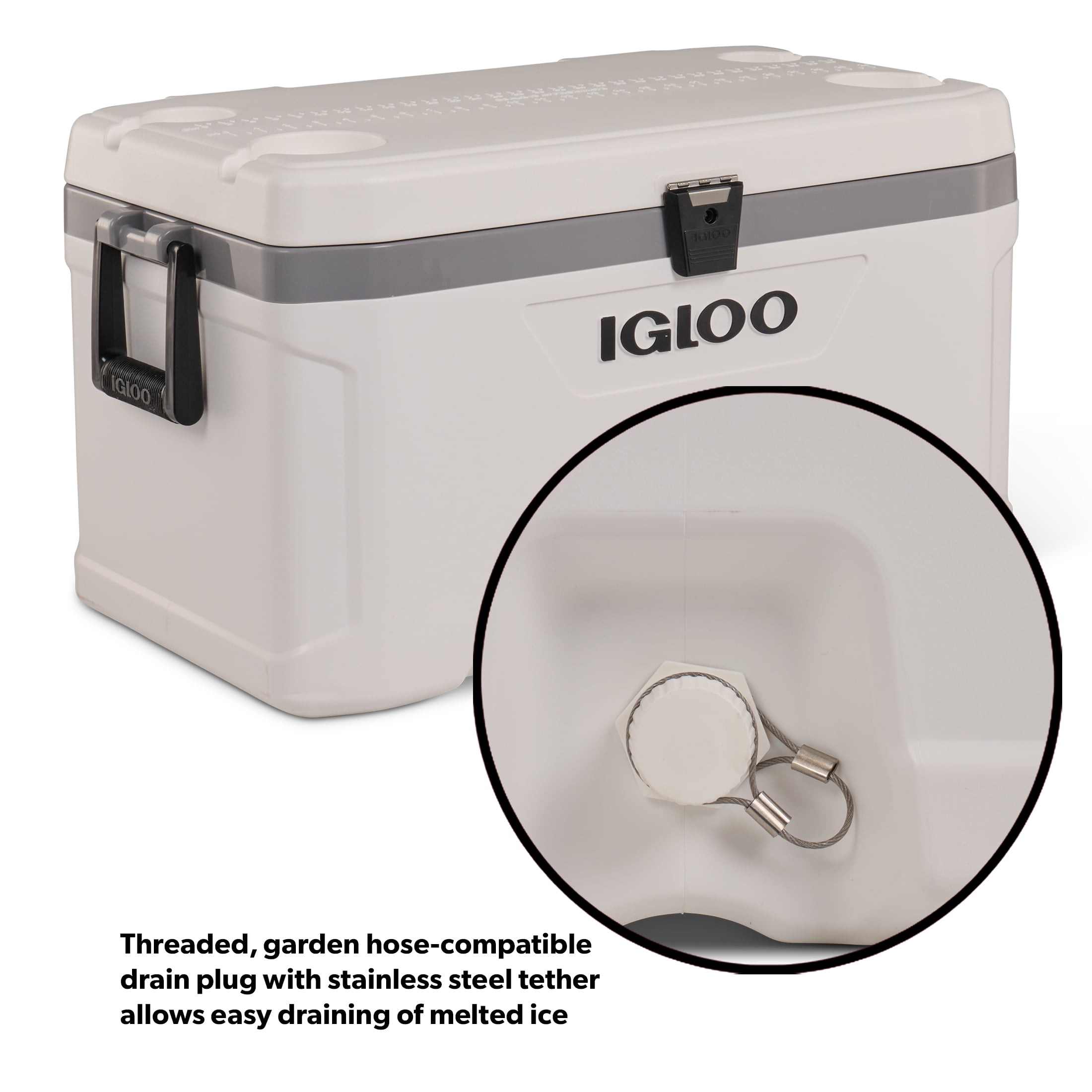Igloo 70 Qt Latitude Marine Ultra, White and Moonscape Igloo 70 Qt Latitude Marine Ultra, White and Moonscape