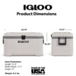 Igloo 70 Qt Latitude Marine Ultra, White and Moonscape Igloo 70 Qt Latitude Marine Ultra, White and Moonscape