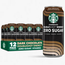 Starbucks Zero Sugar Dark Chocolate Doubleshot Coffee Energy Drink, 15 fl oz Cans, 12 pack&ZeroWidthSpace;