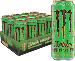 (12 Cans) Java Monster Irish Blend, Coffee + Energy 15 fl oz