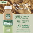 Starbucks Coffee & Protein, Classic Caffe, 12 fl oz Bottles, (12 pack) High Protein Iced Coffee&ZeroWidthSpace;