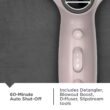 REMINGTON Pro Wet2Style Ceramic Ionic Hair Dryer with 4 Attachments, Purple