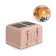 bella 4-Slice Toaster, 6 Setting Shade Control with Reheat, Cancel, Bagel & Defrost Buttons, Removable Crumb Tray, Anti Jam & Auto Shutoff, Blossom