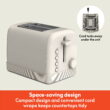 bella 2-Slice Toaster, 6 Setting Shade Control with Reheat, Cancel, Bagel & Defrost Buttons, Removable Crumb Tray, Anti Jam & Auto Shutoff, Oatmilk