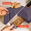 bella 2-Slice Toaster, 6 Setting Shade Control with Reheat, Cancel, Bagel & Defrost Buttons, Removable Crumb Tray, Anti Jam & Auto Shutoff, Plum
