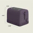 bella 2-Slice Toaster, 6 Setting Shade Control with Reheat, Cancel, Bagel & Defrost Buttons, Removable Crumb Tray, Anti Jam & Auto Shutoff, Plum