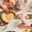 bella 3.5 Qt Hand & Stand Mixer, 2 in 1 Electric Mixer with Bowl, Dough Hook, Whisk & Egg Beater, Blossom