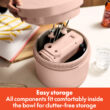bella 3.5 Qt Hand & Stand Mixer, 2 in 1 Electric Mixer with Bowl, Dough Hook, Whisk & Egg Beater, Blossom