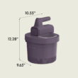bella 3.5 Qt Hand & Stand Mixer, 2 in 1 Electric Mixer with Bowl, Dough Hook, Whisk & Egg Beater, Plum
