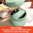 bella 3.5 Qt Hand & Stand Mixer, 2 in 1 Electric Mixer with Bowl, Dough Hook, Whisk & Egg Beater, Seaglass