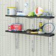 Suncast 10-in x 49.65-in Black Resin Storage Shed Shelf