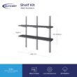 Suncast 10-in x 49.65-in Black Resin Storage Shed Shelf