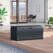 Suncast Outdoor Storage 73-Gallon Cyberspace Plastic Deck Box
