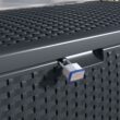 Suncast Outdoor Storage 73-Gallon Cyberspace Plastic Deck Box