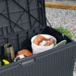 Suncast Outdoor Storage 73-Gallon Cyberspace Plastic Deck Box