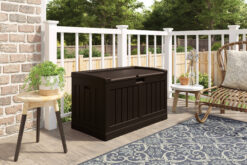 Suncast Medium 50-Gallon Java Plastic Deck Box