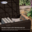 Suncast Large 99-Gallon Brown Plastic Deck Box