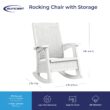 Suncast Storage Ice Cube Plastic Frame Rocking Chair with Solid Seat Suncast Storage Ice Cube Plastic Frame Rocking Chair with Solid Seat