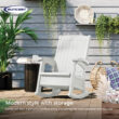 Suncast Storage Ice Cube Plastic Frame Rocking Chair with Solid Seat Suncast Storage Ice Cube Plastic Frame Rocking Chair with Solid Seat