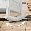 Suncast Storage Ice Cube Plastic Frame Rocking Chair with Solid Seat Suncast Storage Ice Cube Plastic Frame Rocking Chair with Solid Seat