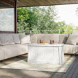 Suncast Resin Ice Cube 34-in W x 18-in H Hinged Top Coffee Table