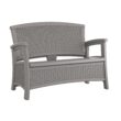 Suncast Elements 47-in W Casual Dove Gray 2-seater Storage Loveseat
